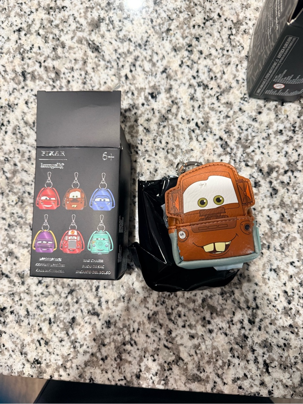 Loungefly Cars Mater Brown Cream Key & Card Holder Keychain